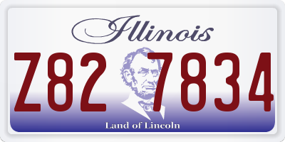 IL license plate Z827834