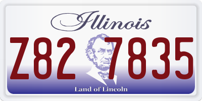 IL license plate Z827835