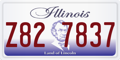 IL license plate Z827837