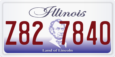IL license plate Z827840