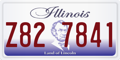 IL license plate Z827841