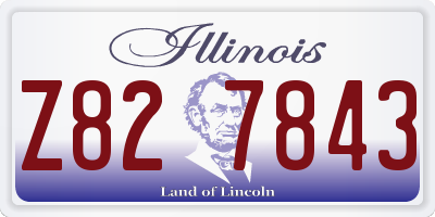IL license plate Z827843