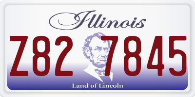 IL license plate Z827845