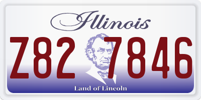 IL license plate Z827846