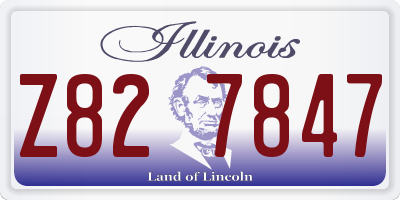 IL license plate Z827847