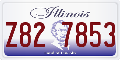 IL license plate Z827853