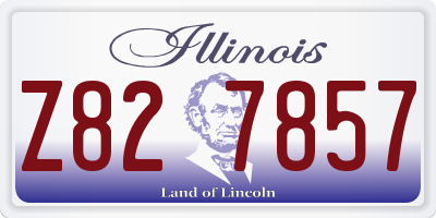 IL license plate Z827857