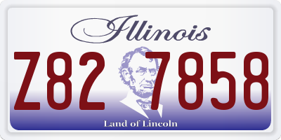 IL license plate Z827858