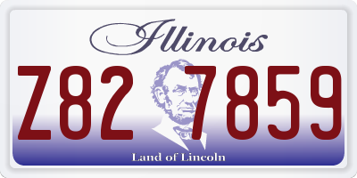 IL license plate Z827859