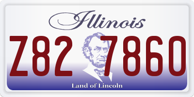IL license plate Z827860