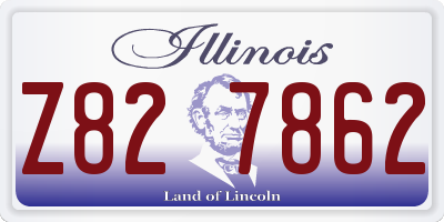 IL license plate Z827862