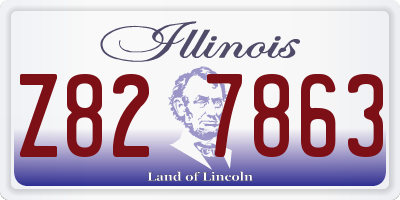IL license plate Z827863