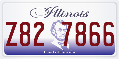 IL license plate Z827866