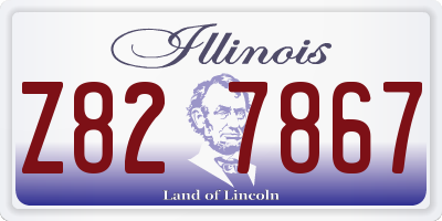 IL license plate Z827867