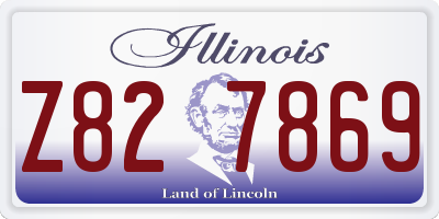 IL license plate Z827869