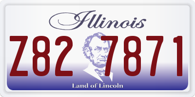 IL license plate Z827871