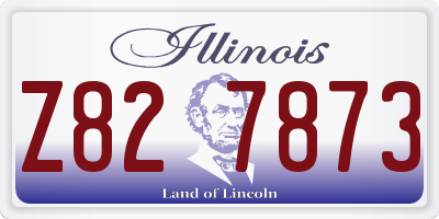 IL license plate Z827873