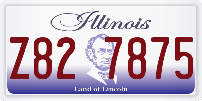 IL license plate Z827875
