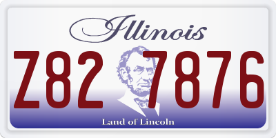 IL license plate Z827876