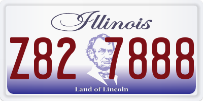 IL license plate Z827888