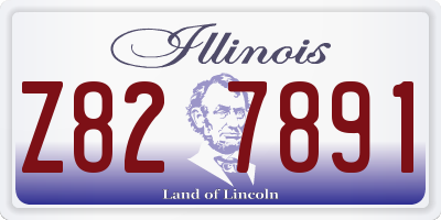 IL license plate Z827891