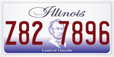 IL license plate Z827896