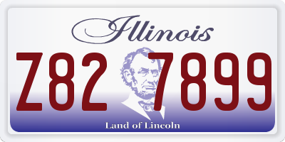 IL license plate Z827899