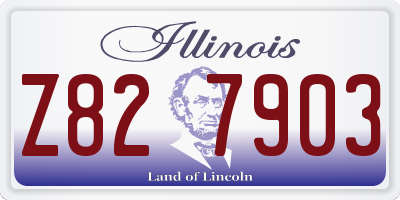 IL license plate Z827903