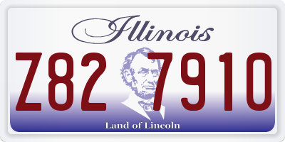 IL license plate Z827910
