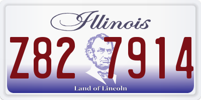 IL license plate Z827914