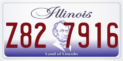 IL license plate Z827916