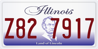 IL license plate Z827917