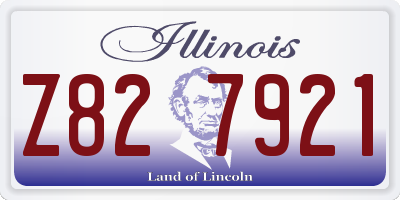 IL license plate Z827921