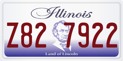 IL license plate Z827922
