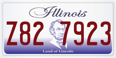 IL license plate Z827923