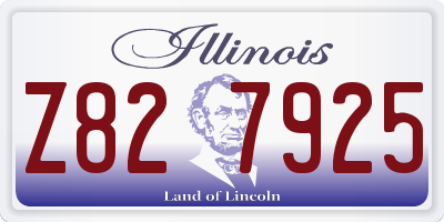 IL license plate Z827925
