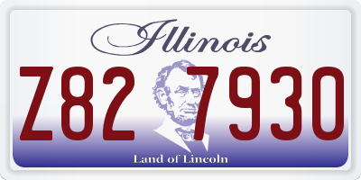 IL license plate Z827930