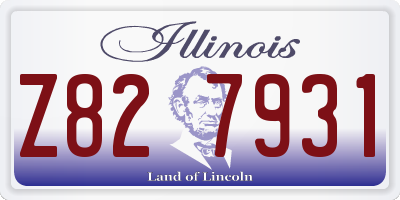 IL license plate Z827931