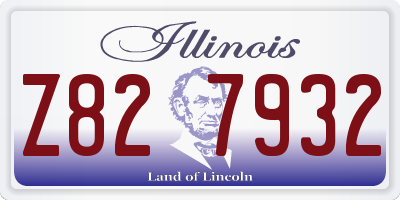 IL license plate Z827932