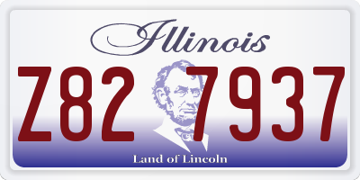 IL license plate Z827937