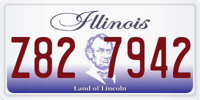 IL license plate Z827942