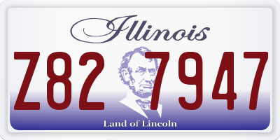 IL license plate Z827947