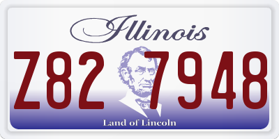IL license plate Z827948
