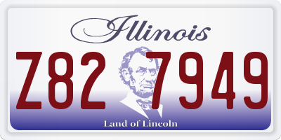IL license plate Z827949