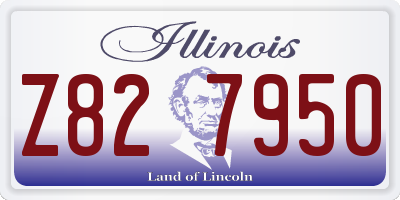 IL license plate Z827950