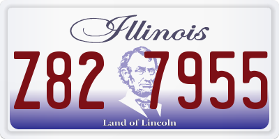 IL license plate Z827955