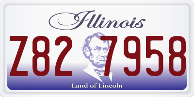 IL license plate Z827958