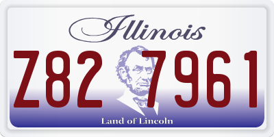 IL license plate Z827961