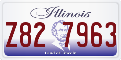 IL license plate Z827963