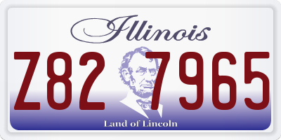 IL license plate Z827965